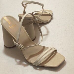 Sam Edelman Elegant Beige Strappy Heels